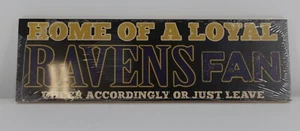 Baltimore Raven Fan Sign Wall or Table Mount Thick MDF 16" X 5" Ship Included! - Picture 1 of 3