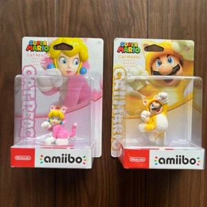 Nintendo amiibo Mario Cat Peach & Mario Set  (Super Mario series) JAPAN import - Picture 1 of 5