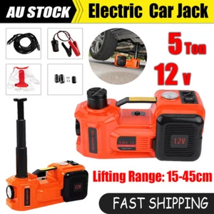 5Ton 12V Car Electric Hydraulic Floor Jack Lift Inflator Pump with Flashlight - Picture 1 of 16