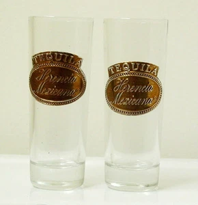 HERENCIA MEXICANA TEQUILA SHOT GLASSES Pair - Collectible - Bild 1 von 2