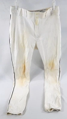 1995 Houston Astros Simms # Game Used White Baseball Pants Size 37 405 - Image 1 of 4