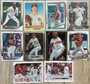 Elly De La Cruz Cincinnati Reds 10 Card Lot- Rhett Lowder(RC) Abbott Chase Burns - Picture 1 of 2