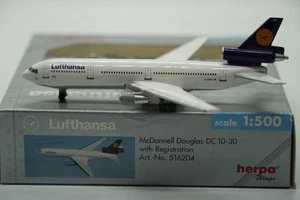 Herpa Wings 1:500 Lufthansa McDonnell Douglas DC-10-30 D-ADMO (516204) - Imagen 1 de 7