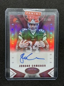 2014 Panini Certified Jordan Cameron Certified Signatures Mirror Red Auto /49 - Picture 1 of 2