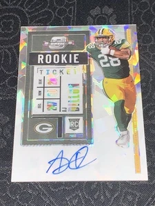 2020 Panini Contenders - Biglietto RPS Cracked Ice #126 AJ Dillon /22 (AU, RC) - Foto 1 di 2