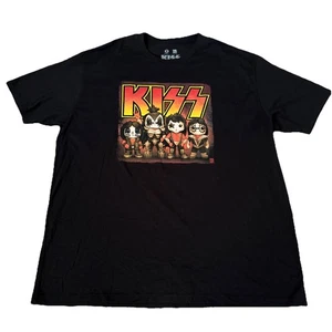 Camicia uomo Get Down Art KISS Chibi line-up fascia testa grande cartone animato 2XL Big Chris - Foto 1 di 6