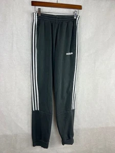 Adidas Herren Medium dunkelgrau weiß 3 Streifen sportliche Jogginghose Kordelzug Fitnessstudio - Bild 1 von 2