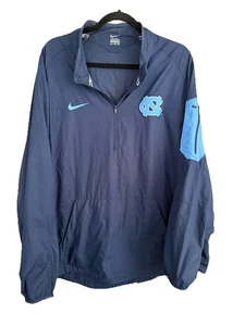 Nike UNC North Carolina Tar Heels Trainingsjacke Herren Größe XXL Blau 1/4 Zip NCAA - Bild 1 von 6