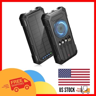 Banco de energía solar de 49800 mAh: cargador inalámbrico con carga rápida de 22,5 W Foto 1 de 4