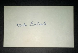 1944 Yankees: Mike Garbark, signiert 3x5, gestorben 1994 - Bild 1 von 1