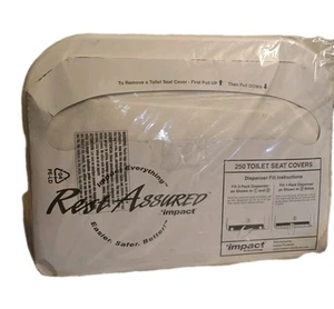 Impact Products Rest Assured Toilet Seat Cover Dispenser REFILL PACK  W/250 New  - Picture 1 of 3