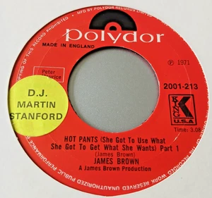 James Brown   -   Hot Pants      -  U K  Polydor  - 70s  Funk 45 - Picture 1 of 2