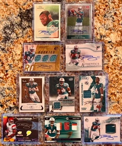 L-O-T OF 10 Patrick Turner Game Used Jersey Patch Auto Rookie RC Dolphins Relics - Picture 1 of 2