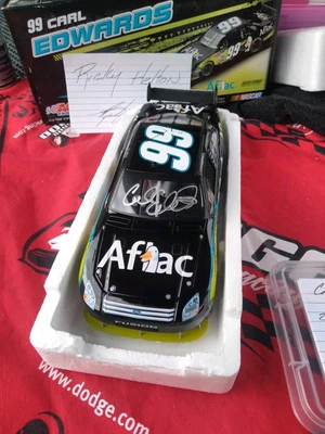 2009 Carl Edwards Autographed  #99 Aflac Ford. (CaiE-6) - Image 1 of 4