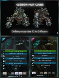 NUOVA COPPIA OSSIDON CLONATA ARK ASCENDED PVE PC/XBOX/PS5 UFFICIALE - Foto 1 di 5