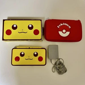 New Nintendo 2DS XL Pikachu Edition Console Pouch included used from japan - Picture 1 of 2