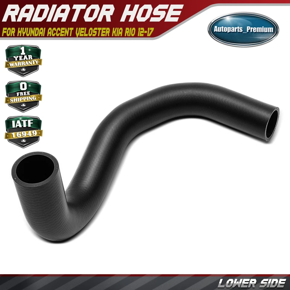 Manguera de radiador lateral inferior para Hyundai Accent Veloster Kia Rio 2012-2017 L4 1,6 L Foto 1 de 4