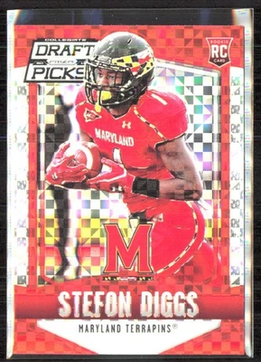 2015 Panini Prizm Collegiate Draft Picks Red Power Stefon Diggs #243 Rookie RC! - Image 1 of 2