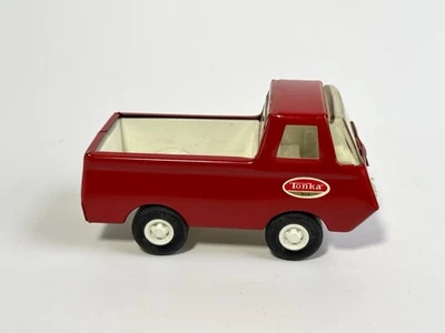 Tonka Vintage Red Van Pickup Truck Pressed Steel Toy No Box - Image 1 of 4