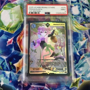 PSA 9 Vcard Froggyloch #015, Rising Stars, 1ª Edición 10 Holo - Imagen 1 de 3