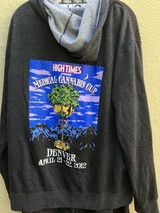 Neu mit Etikett High Times Zip Hoodie XXL 2012 Medical Cannabis Cup Denver, CO - Bild 1 von 6