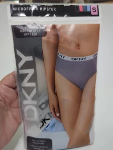 DKNY Damen weiche Stretch Mikrofaser 4er Pack Hipster Unterwäsche Gr. Small - Bild 1 von 8