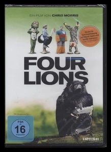 DVD FOUR LIONS (4) - EINE SCHWARZE ENGLISCHE KOMÖDIE - DSCHIHAD IN ENGLAND * NEU - Foto 1 di 1