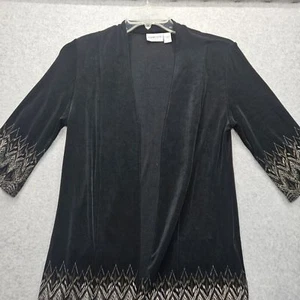 Travellers By Chico's Women's Size 1 Black Cardigan and Pants Pair - Picture 1 of 21