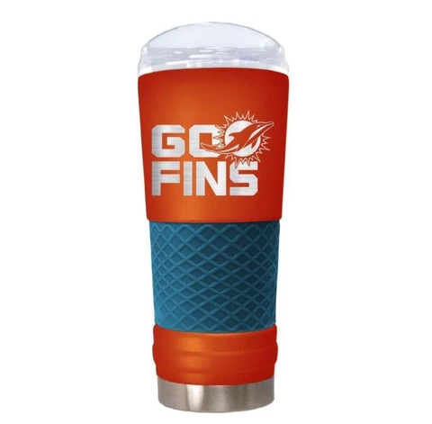 Miami Dolphins "The Draft" 24oz. RALLY CRY Stainless Steel Travel Tumbler Cover
