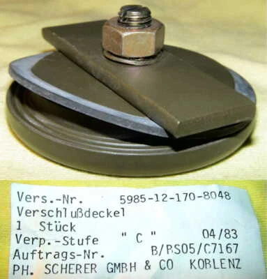 Bundeswehr Antennen Verschlussdeckel 5985-12-170-8048 Scherer Antenna Cover BUND - Bild 1 von 4