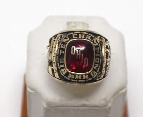 AUTHENTIC 1993 OSU THE OHIO STATE BIG TEN CHAMPIONS TRACK & FIELD 10K GOLD RING Cover