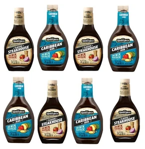 KC Masterpiece Marinades Bundle: Classic Steakhouse & Caribbean Jerk 8-Pack 16oz - Picture 1 of 24