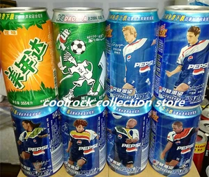 2006 China pepsi cola football players 8 cans set 355ml empty for collectible - Picture 1 of 1