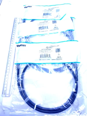 Panduit Lot of 3 Industrial Net Shielded Patch Cord 600V 25AWG ISTPH6X1MBL New - Image 1 of 3