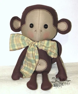 Cloth Toy Monkey Handmade Stuffed Animal Toy Monkey Birthday Party Decoration - Picture 1 of 10