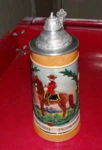 Royal Canadian Mounted Police Beer Bier Stein Made in Germany - Picture 1 of 6