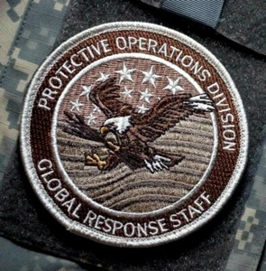 US GLOBAL RESPONSE STAFF GRS PROTECTION OPS DIVISION FUSION CELL PATCH vêlkrö - Foto 1 di 12