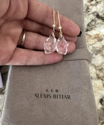 Pendientes colgantes y cristal circonita transparente 100 % auténticos ALEXIS BITTAR Foto 1 de 4