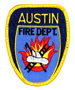 AUSTIN – FIRE DEPT - TEXAS TX Fire Patch EMS Rescue Public Safety 3.5” USED - Picture 1 of 1