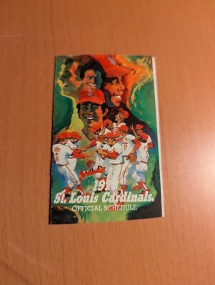 St. Louis Cardinals Pocket Schedule 1978 - Classic Artwork - Image 1 of 3