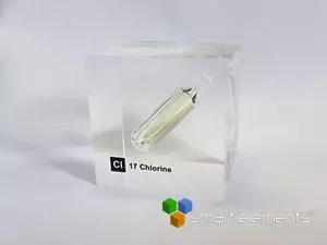 Acryl Elemente Würfel - Chlor (Gas) Cl - 50mm - Bild 1 von 1