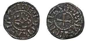 CHARLES II LE CHAUVE Denier PARIS 864-875 PROU.326 - Picture 1 of 1