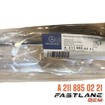 2007-2009 MERCEDES-BENZ E320/E350/E550 CHROME STRIP NEW OEM A 211 885 02 21 - Image 1 of 4