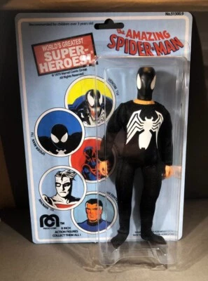 Disfraz Alienígena Personalizado 8 pulgadas SPIDERMAN NEGRO Simbionte Retro Cardado MEGO - esque Foto 1 de 4