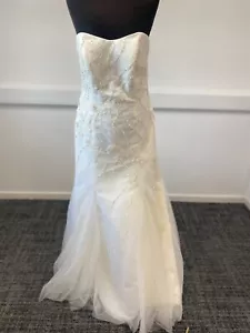 Alfred Angelo ivory strapless wedding dress size 14 (a50) - Picture 1 of 2