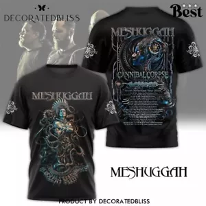 Meshuggah – Cannibal Corpse North American Tour 2025 3D T-Shirt - Picture 1 of 2