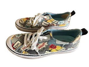 Bobs Skechers Dog Print Womens Sneakers Size 9 US Memory Foam Beach Bingo Size 9 - Picture 1 of 5
