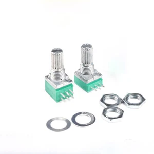 Single Double Potentiometer Audio Amplifier Sealed Rotary Pot 5K Ohm -100K Ohm - Picture 1 of 4