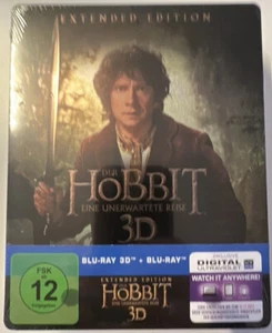 Der Hobbit-Eine unerwartete Reise -Extended Edition 2D/3D Blu-ray Steelbook NEU - Bild 1 von 2