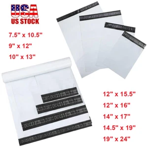 100 Poly Mailers Shipping Envelopes Self Sealing Plastic Mailing Bags Any Size - Picture 1 of 5